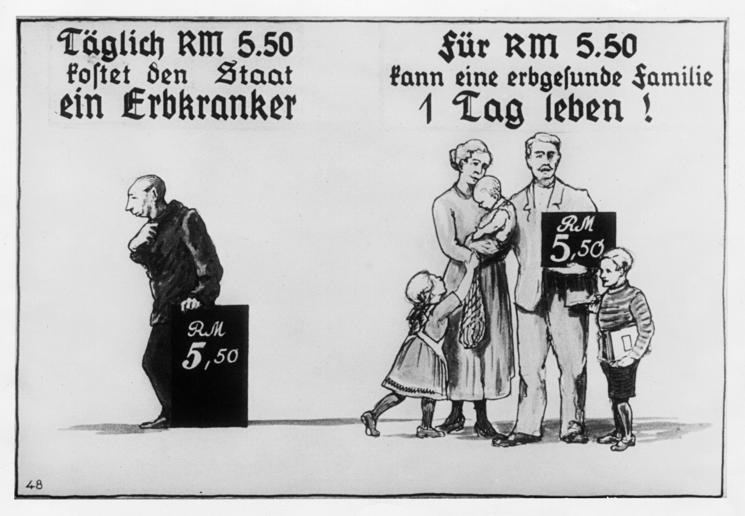 Ein Propaganda-Plakat der National-sozialisten. Das Plakat ist von 1936.